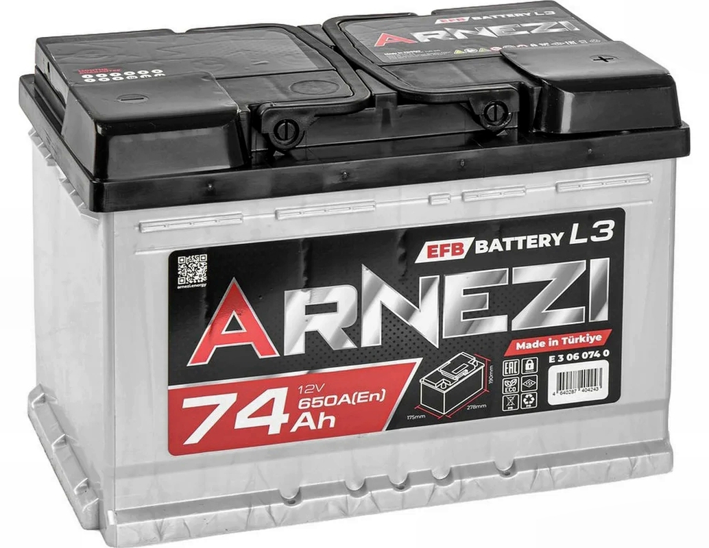ARNEZI 74.0 EFB 74 Ач