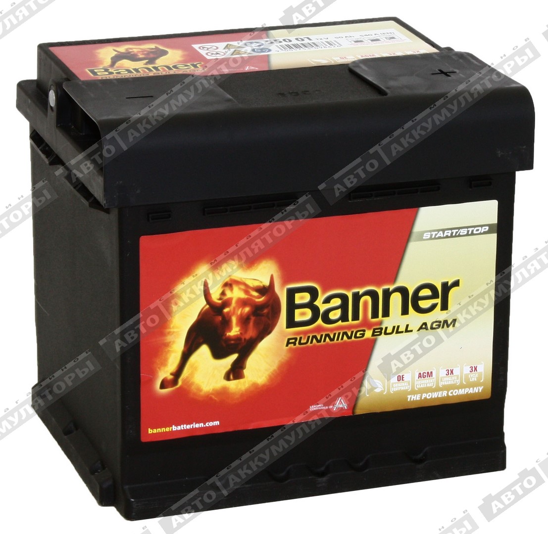Banner Running Bull AGM 550 01 50 Ач