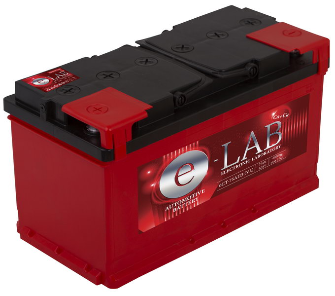 6ст - 75 (E-LAB) - пп 75 Ач