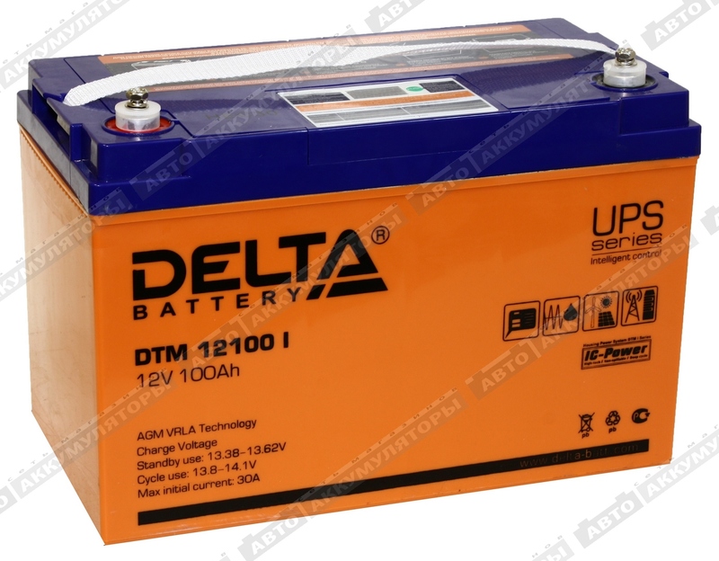 Тяговый аккумулятор Delta DTM 12100 I (LCD дисплей)