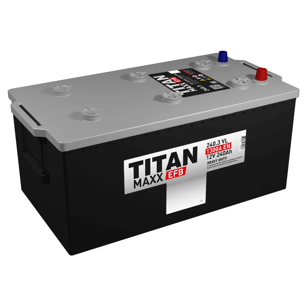Грузовой аккумулятор Titan Maxx EFB 6СТ-240.3 L