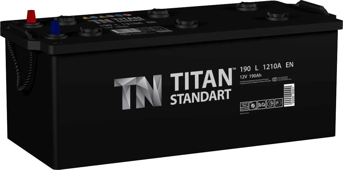 Грузовой аккумулятор Titan Standart 6СТ-190.3 L