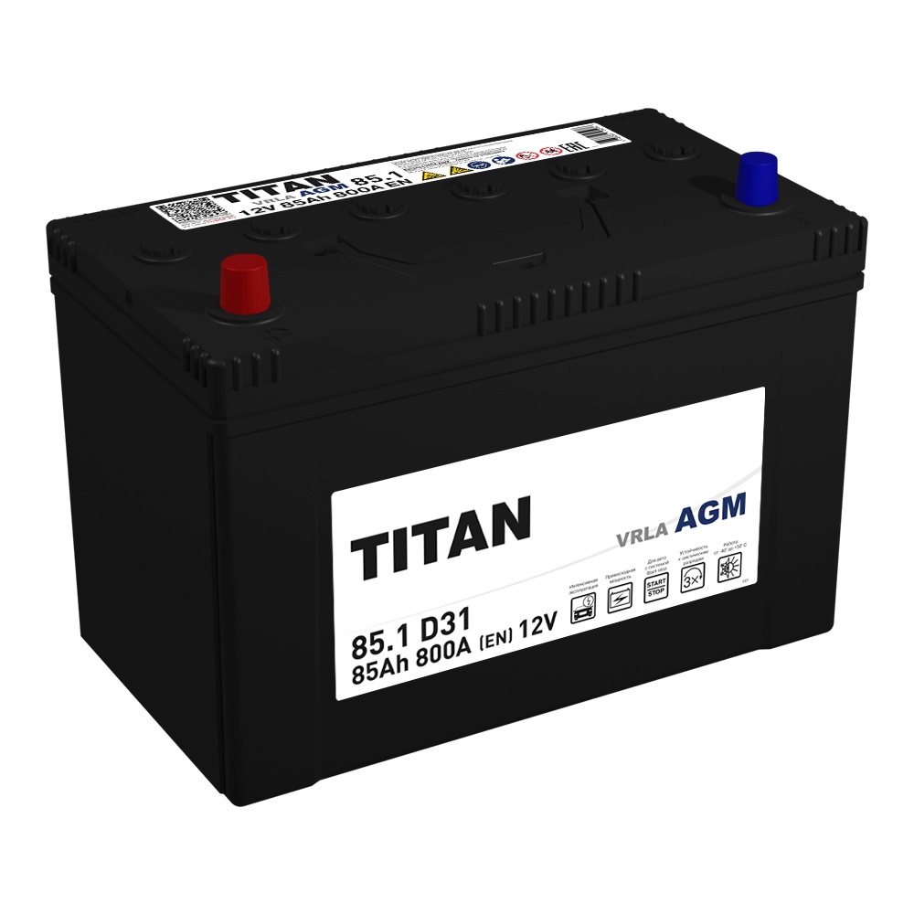 Titan AGM 6СТ-85.1 VRLA (D31R)