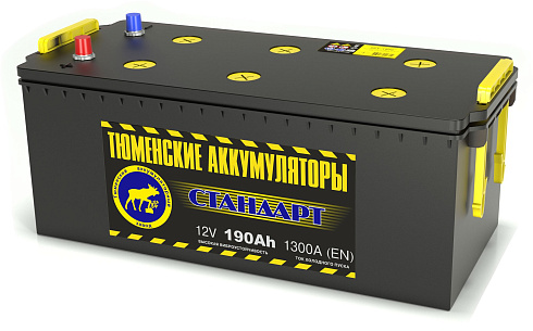 Аккумулятор Тюмень 6СТ-190.3LR Standard (конус. кл.)