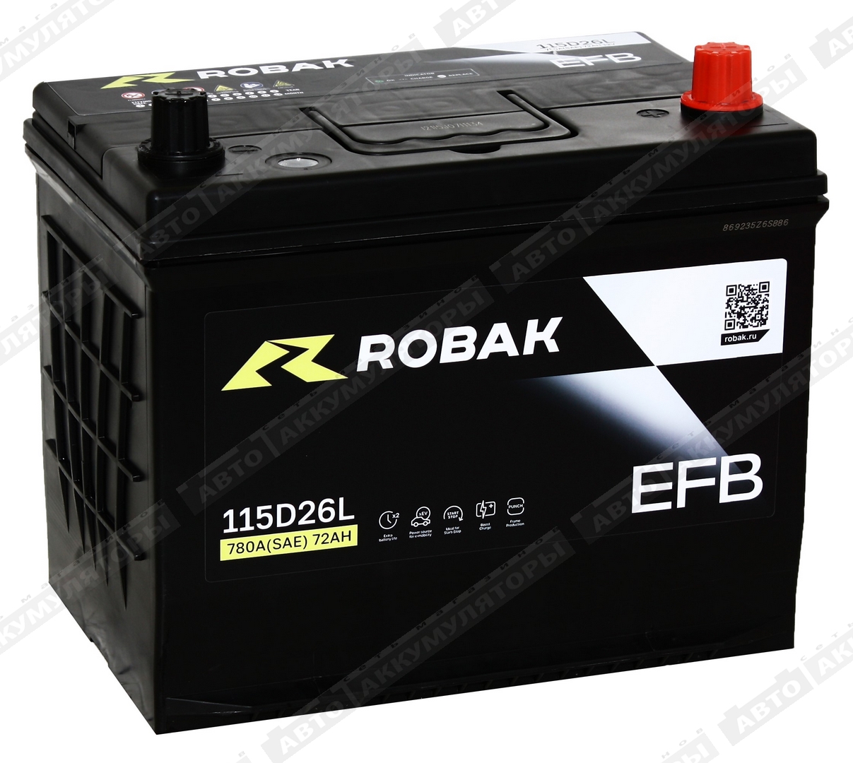Robak EFB 115D26L (S95) 72 Ач