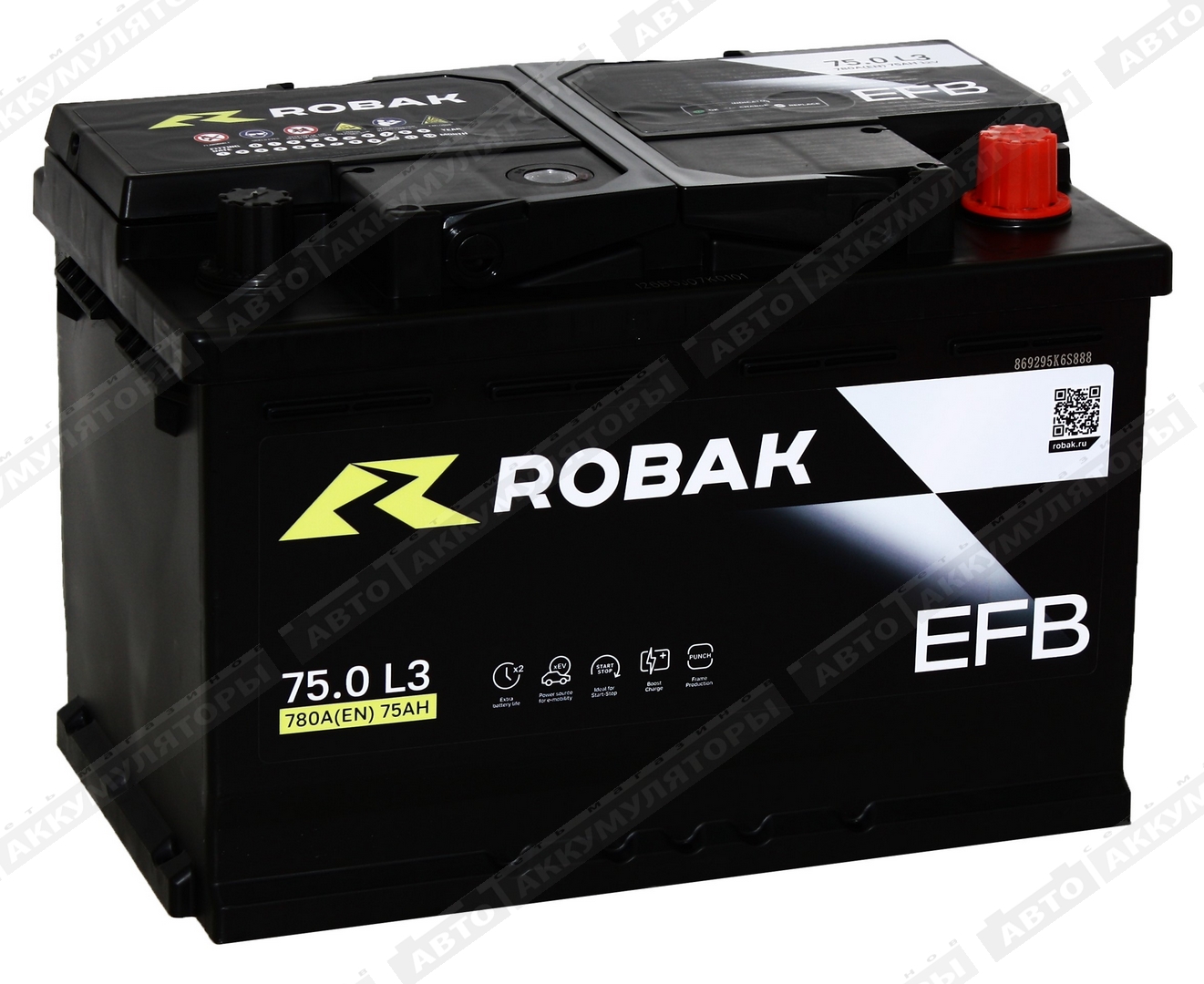 Robak EFB 6СТ-75.0 75 Ач
