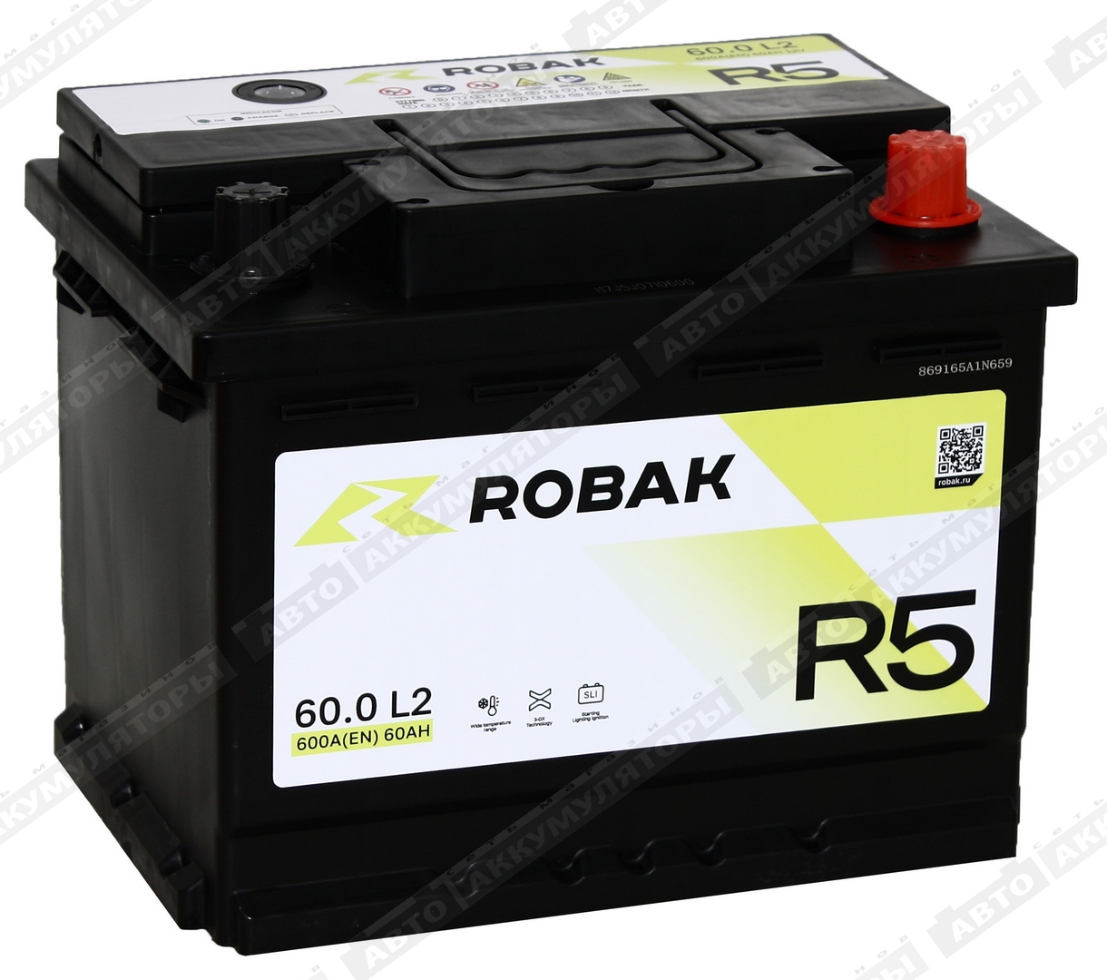 Robak R5 6СТ-60.0 VL 60 Ач