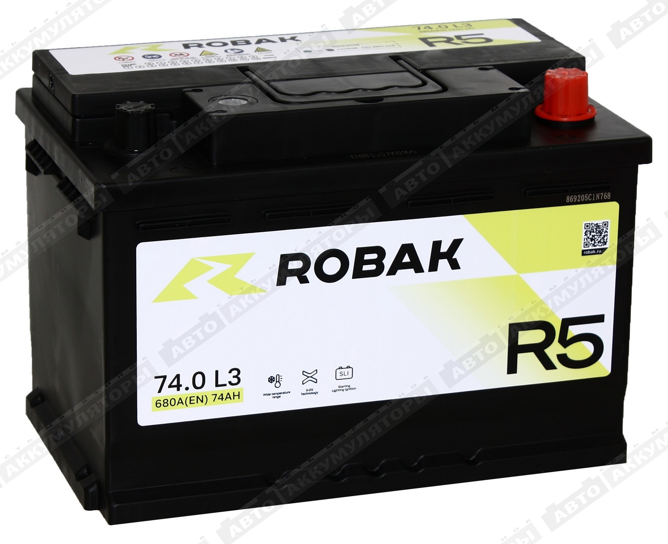 Robak R5 6СТ-74.0 VL 74 Ач