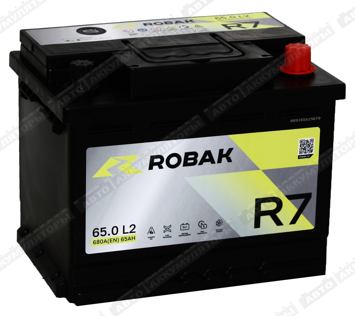 Robak R7 6СТ-65.0 VL 65 Ач