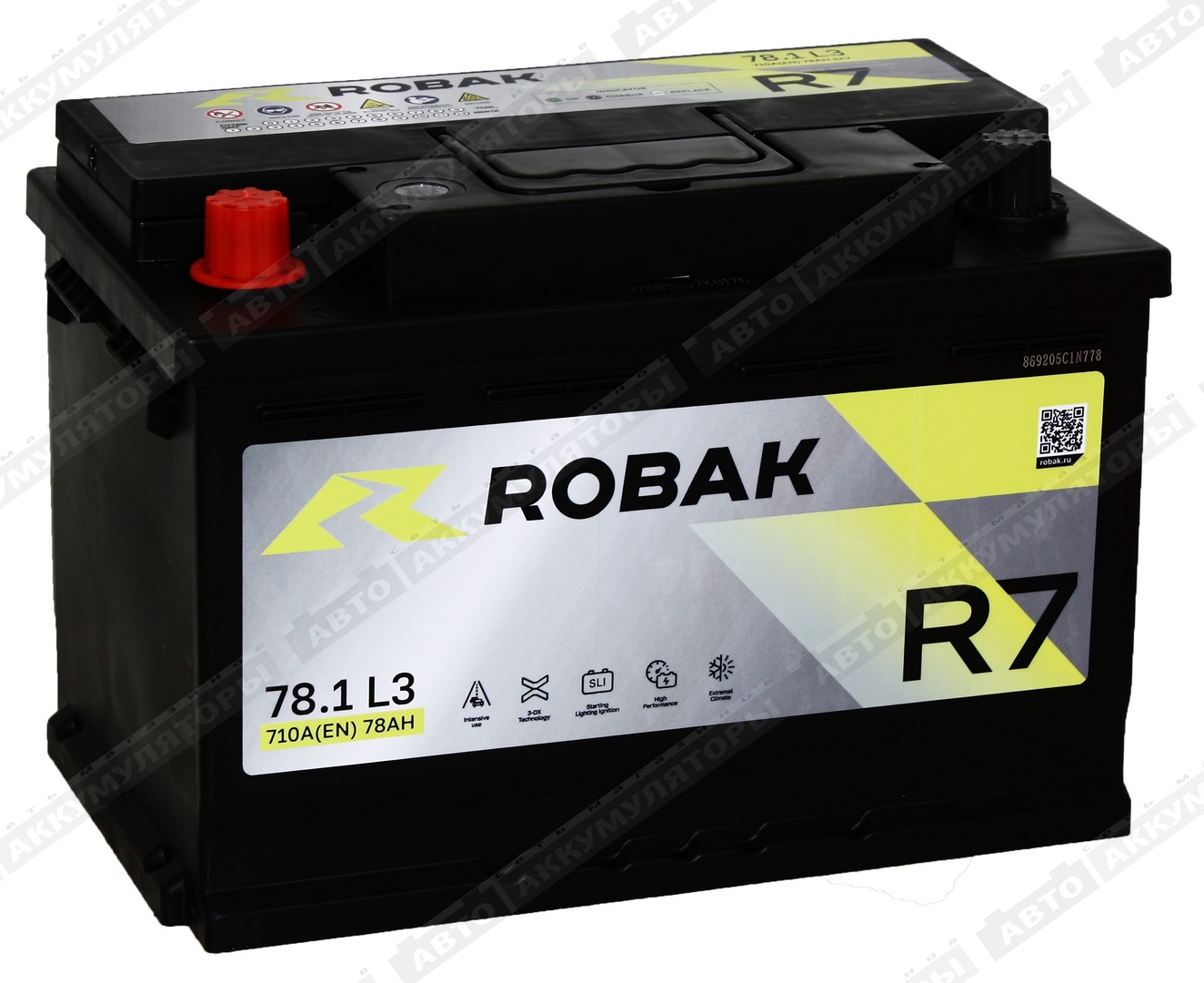 Robak R7 6СТ-78.1 VL 78 Ач