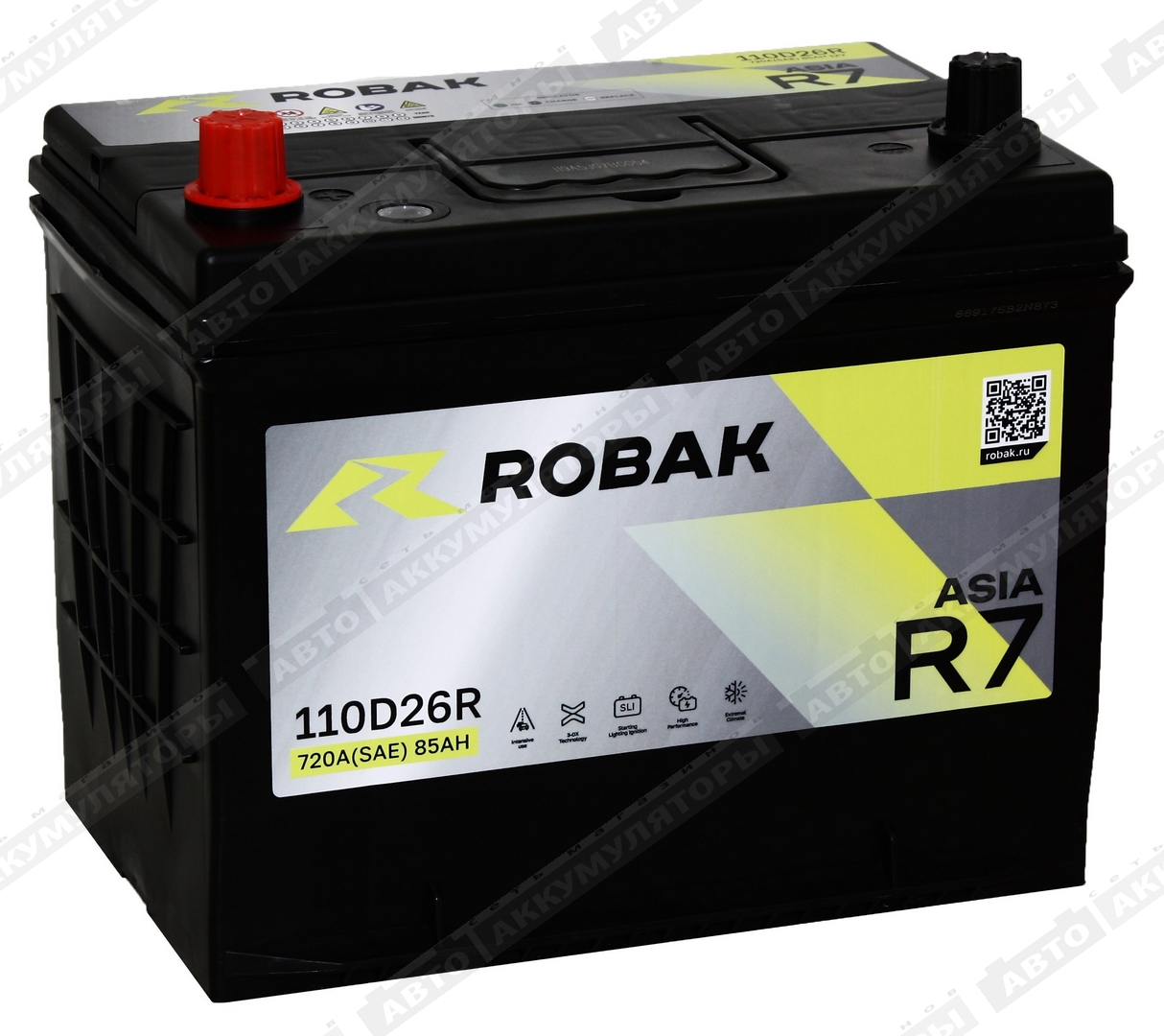 Robak R7 6СТ-85.1 VL (110D26FR) 85 Ач