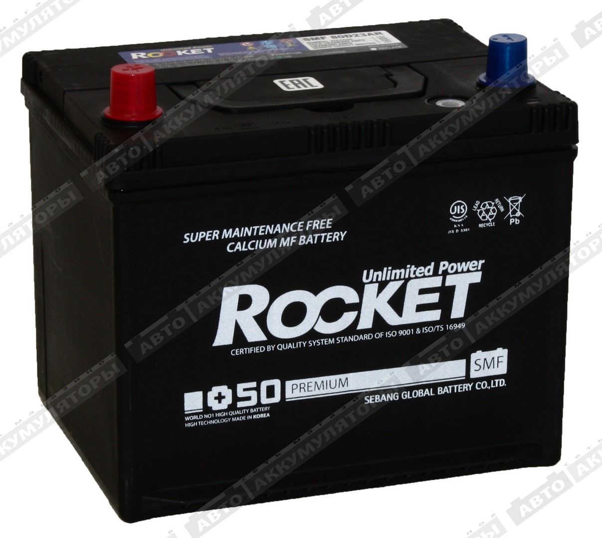 Rocket 80D23AR (85R-500) 62 Ач