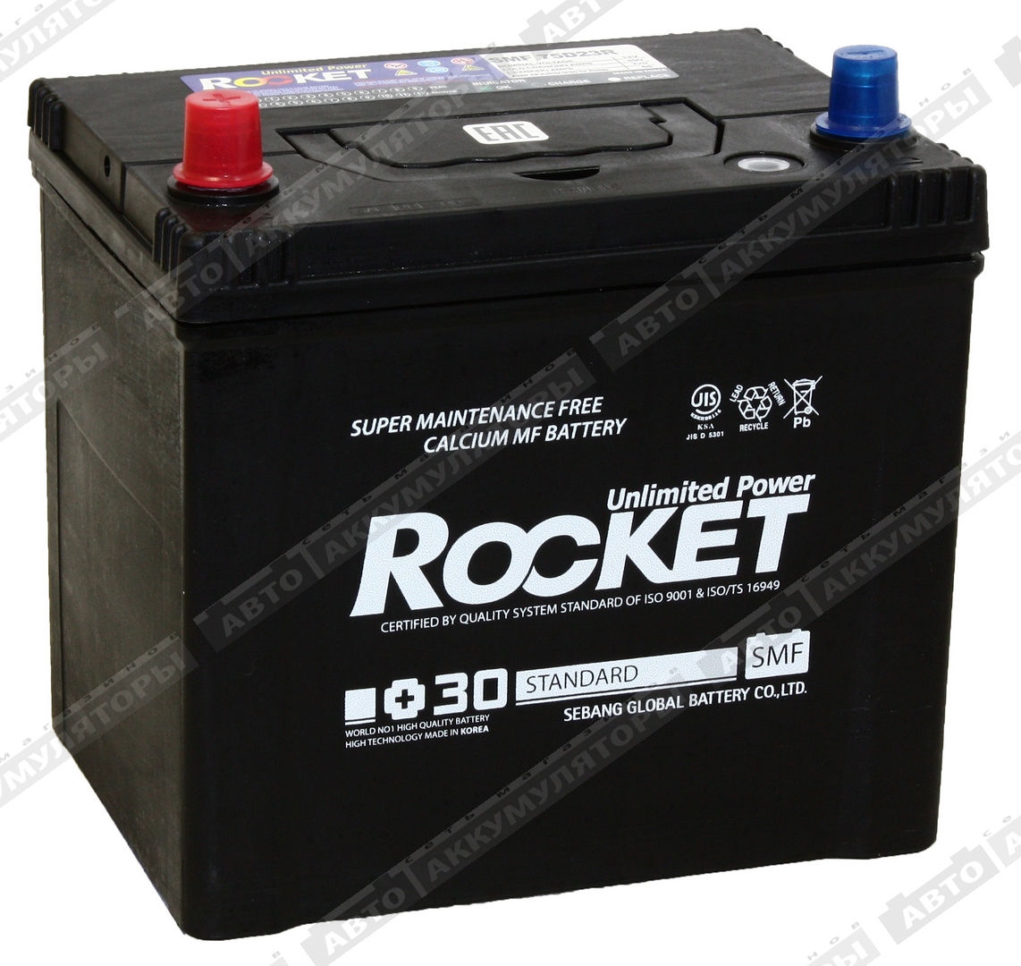 Rocket SMF 75D23R 65 Ач