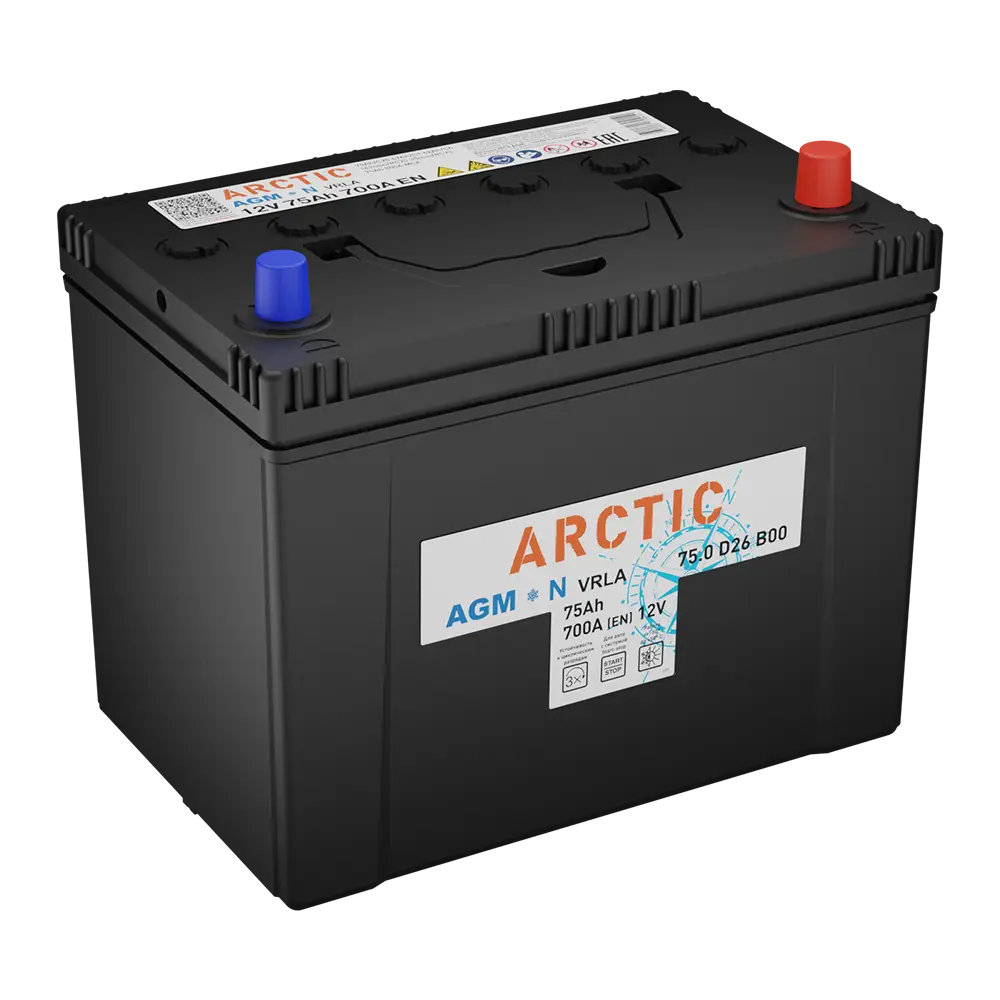 Titan AGM 6СТ-75.0 VRLA (D26L) 75 Ач