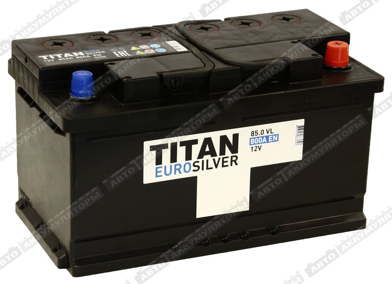 Titan Euro Silver 6СТ-85.0 VL (низкий) 85 Ач