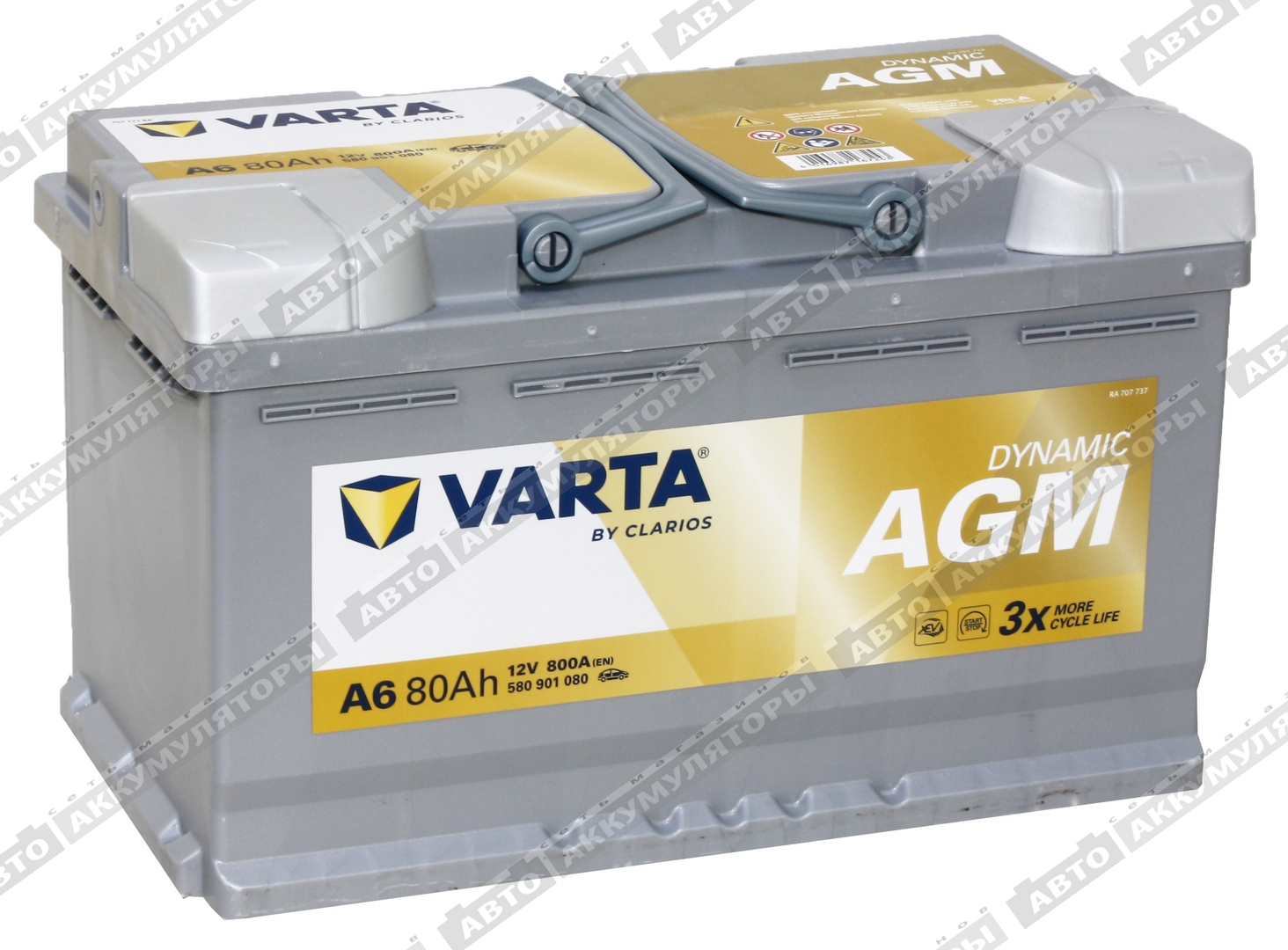 Varta Dynamic AGM 580 901 080 (A6) 80 Ач