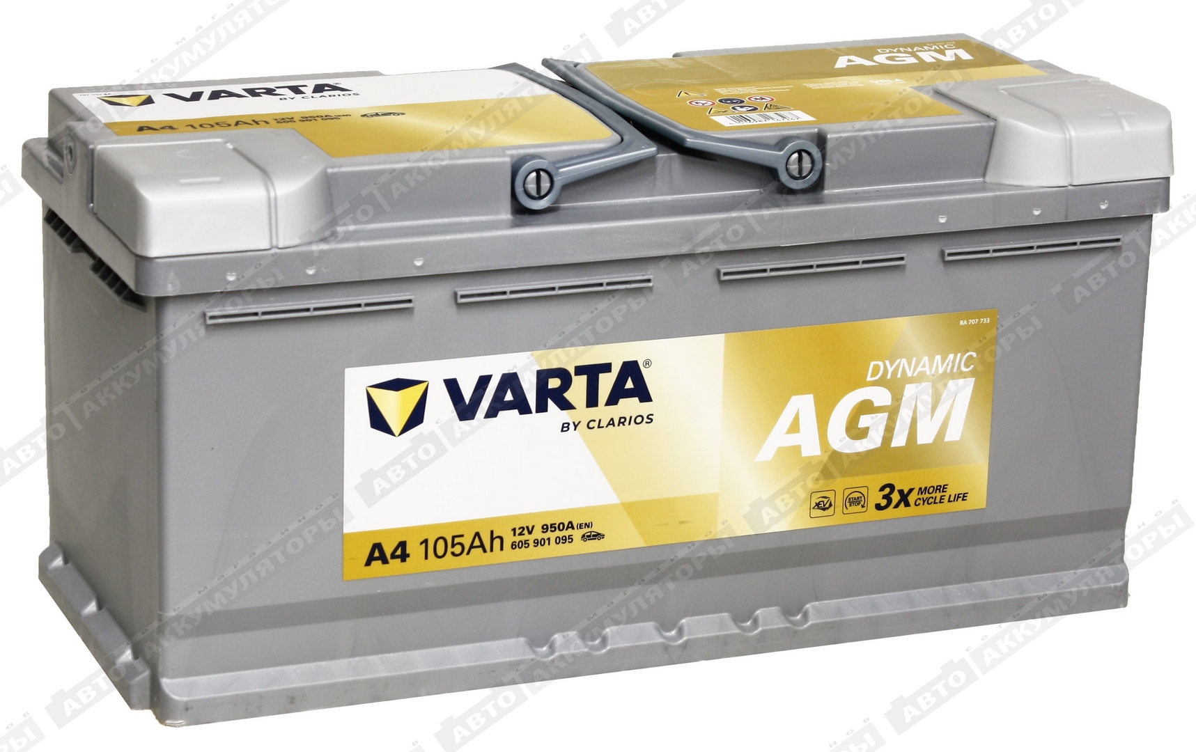 Varta Dynamic AGM 605 901 095 (A4) 105 Ач