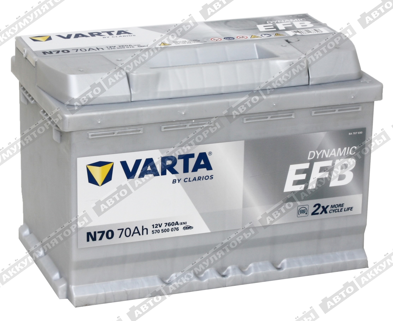 Varta Dynamic EFB 570 500 076 (N70) 70 Ач