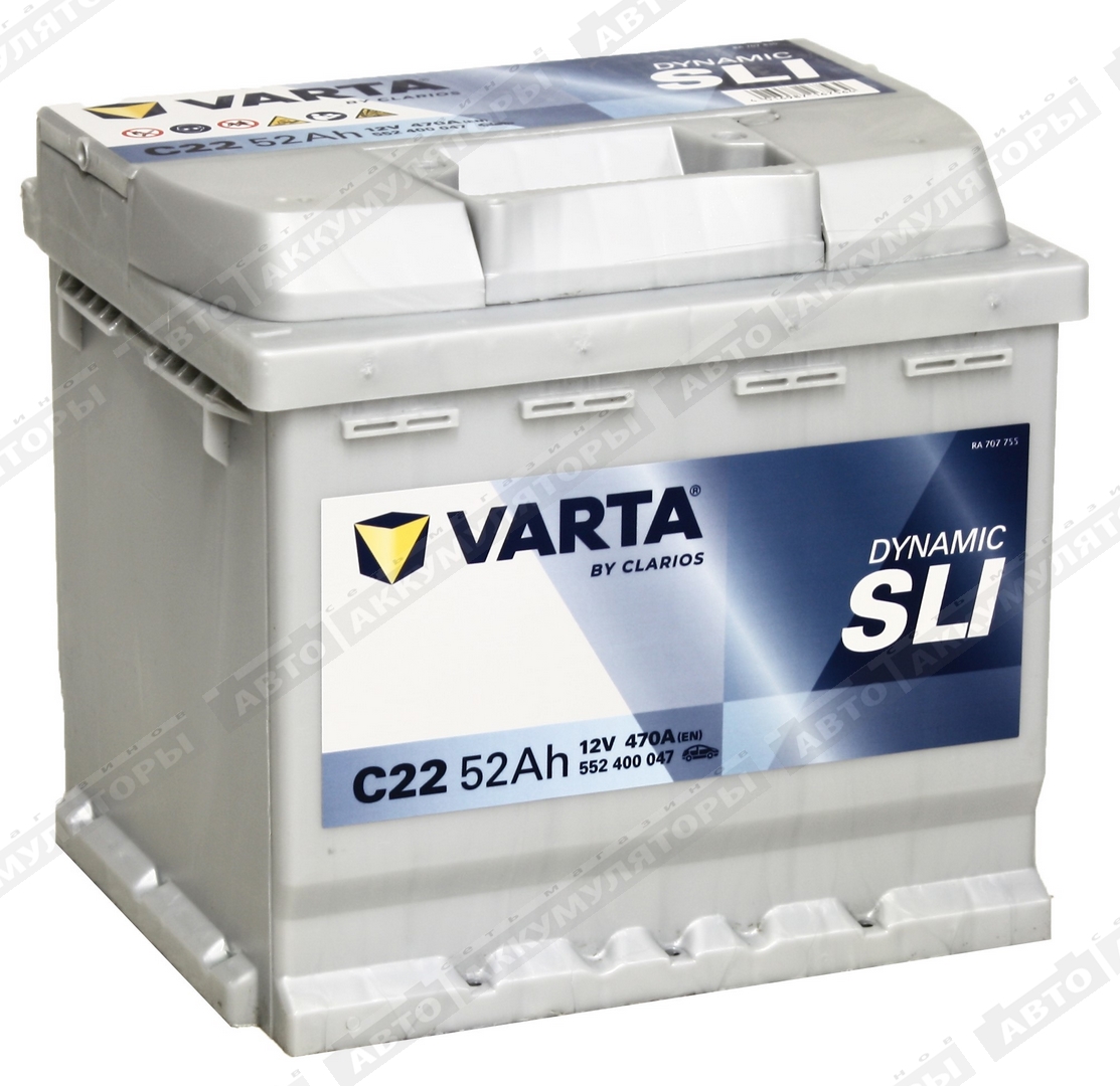 Varta Dynamic SLI 552 400 047 (C22) 52 Ач