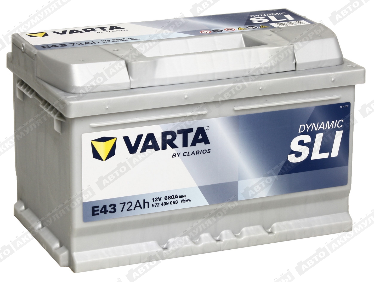 Varta Dynamic SLI 572 409 068 (E43) 72 Ач