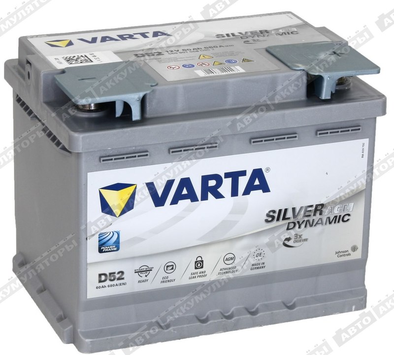 Varta Silver Dynamic AGM 560 901 068 (D52) 60 Ач
