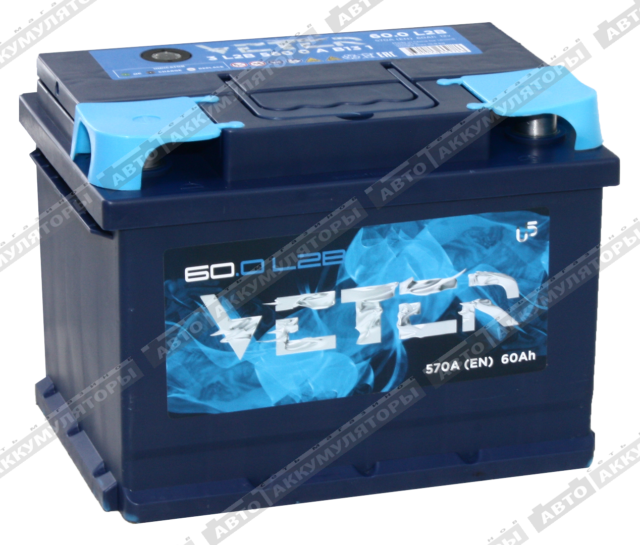 Veter 6СТ-60.0 VL (низкая) 60 Ач