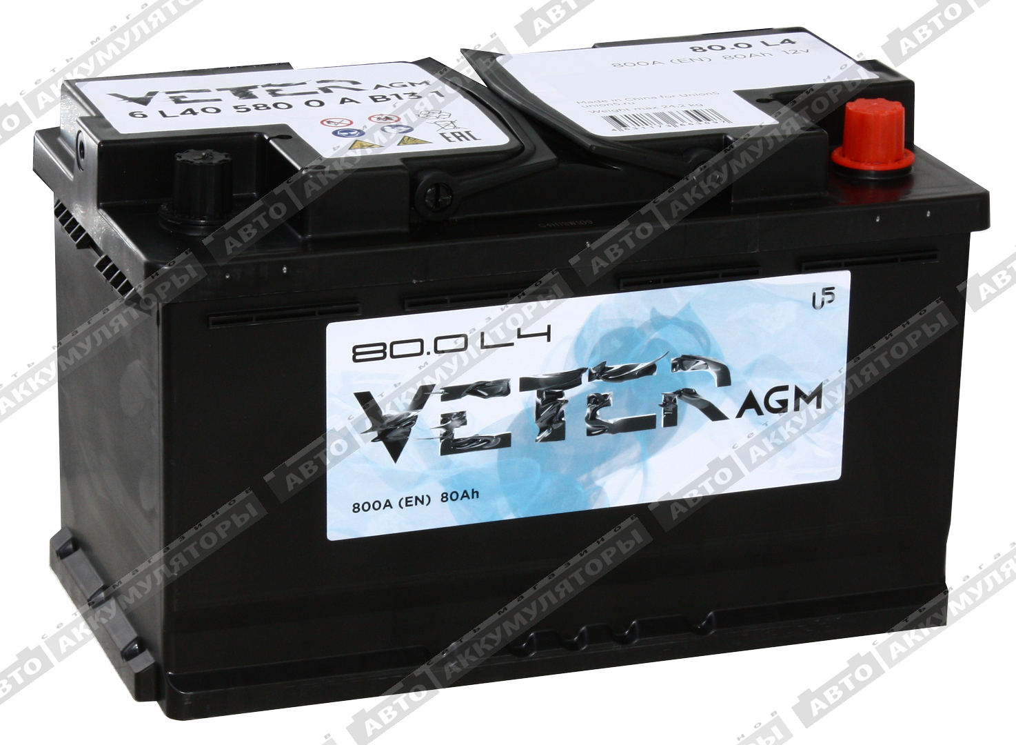 Veter 80.0 AGM 80 Ач