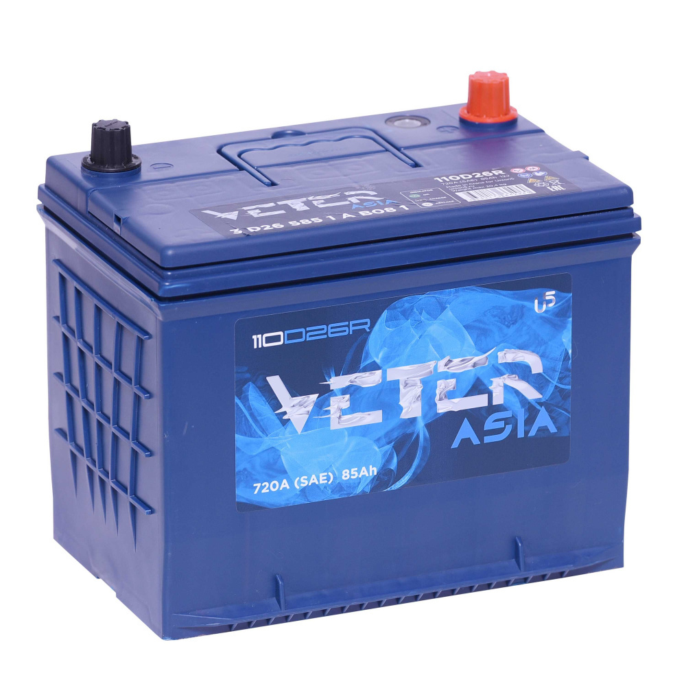 Veter ASIA 6СТ-85.1 VL (110D26FR) 85 Ач