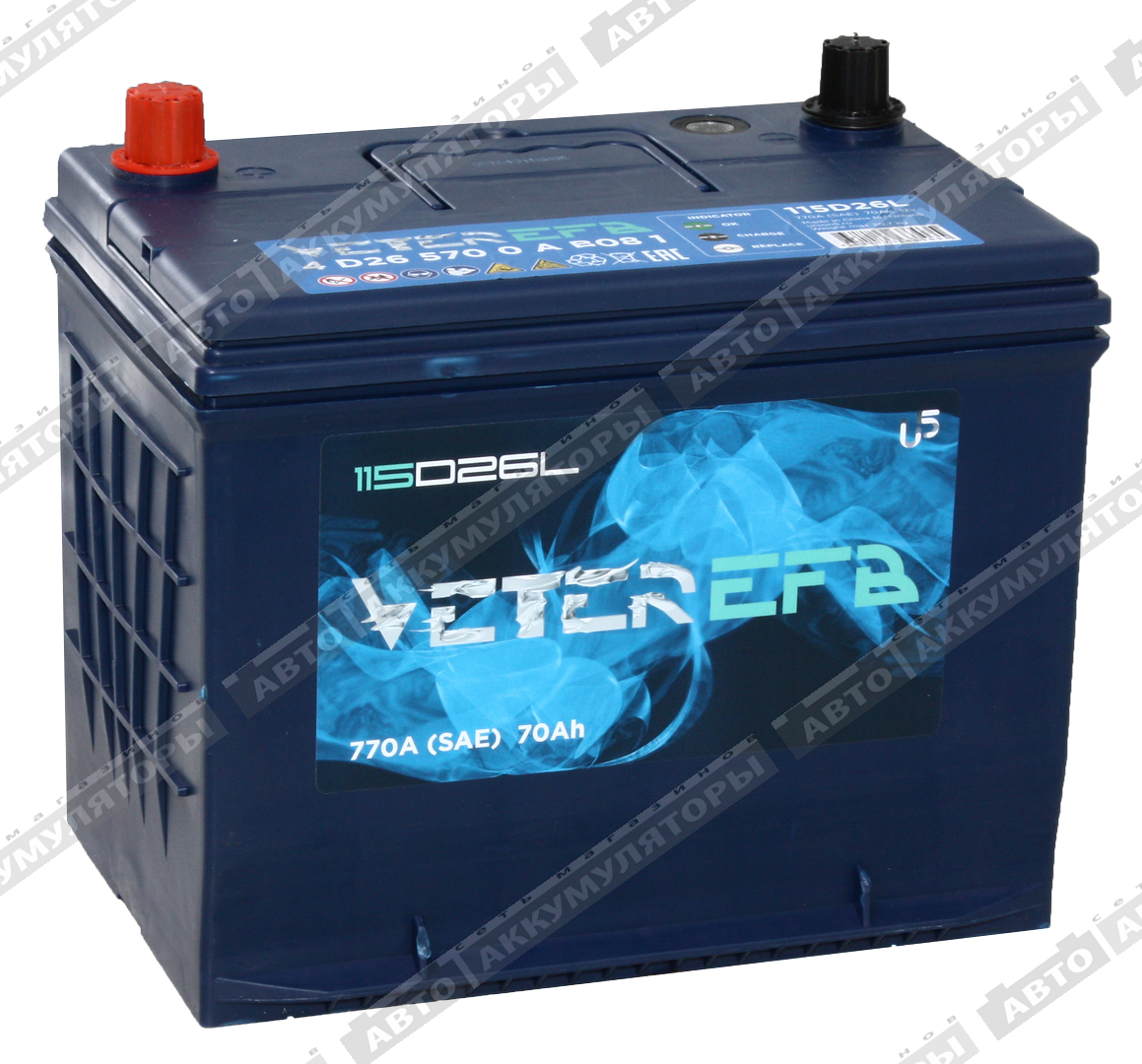 Veter EFB S-95 (115D26L) 70 Ач